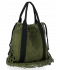 Kožené kabelka shopper bag Vittoria Gotti zelená B7