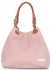 Kožené kabelka shopper bag Vittoria Gotti pudrová růžová V2050