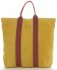 Kožené kabelka shopper bag Vittoria Gotti žlutá V689746