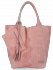Kožené kabelka shopper bag Vittoria Gotti růžová B23
