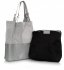 Kožené kabelka shopper bag Genuine Leather světle šedá 605
