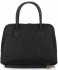 Kožené kabelka kufřík Genuine Leather černá 80032