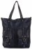 Kožené kabelka shopper bag Vittoria Gotti tmavě modrá V3650