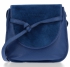 Kožené kabelka listonoška Vittoria Gotti tmavě modrá V5985