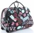 Cestovní taška na kolečkách s výsuvnou rukojetí v motýlech Or&Mi multicolor černá
