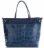 Bőr táska shopper bag Vittoria Gotti tengerkék V691622