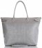 Bőr táska shopper bag Vittoria Gotti világosszürke V691622