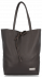 Bőr táska shopper bag Vittoria Gotti csokoládé V21E