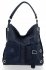 Bőr táska shopper bag Roberto Ricci tengerkék 19145
