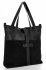 Bőr táska shopper bag Roberto Ricci fekete 18139