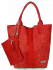 Bőr táska shopper bag Vittoria Gotti piros B23