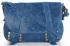 Bőr táska levéltáska Vittoria Gotti kék V688636