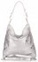 Bőr táska shopper bag Vittoria Gotti ezüst V23