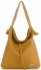 Bőr táska shopper bag Vittoria Gotti mustár V5701