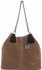 Bőr táska shopper bag Vittoria Gotti barna V3081