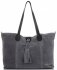 Bőr táska shopper bag Vittoria Gotti szürke V3076