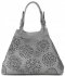 Bőr táska shopper bag Vittoria Gotti szürke V8913