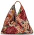 Włoska Torebka Shopper bag w Modne Wzory 835 Multikolor