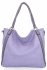 Torebka Damska Shopper Bag XL firmy Hernan HB0337 Jasno Fioletowa