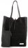 GEANȚĂ DIN PIELE shopper bag Vittoria Gotti negru V602