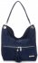 GEANȚĂ DIN PIELE shopper bag Vittoria Gotti bleumarin V3821