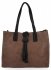 GEANȚĂ DE DAMĂ shopper bag Hernan maro pământiu HB0192-1