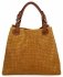 GENȚĂ DIN PIELE shopper bag Vittoria Gotti muştar 2269-Jmu