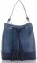 GEANȚĂ DIN PIELE shopper bag Vittoria Gotti denim V344