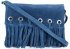 GEANȚĂ DIN PIELE tip poștaș Vittoria Gotti denim V5859C