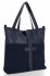 Kožené kabelka shopper bag Roberto Ricci tmavo modrá 18139