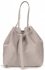 Kožené kabelka shopper bag Genuine Leather svetlo šedá 1158