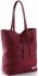 Kožené kabelka shopper bag Vittoria Gotti bordová V299F