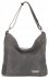 Kožené kabelka shopper bag Vittoria Gotti šedá V2054