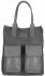 Kožené kabelka shopper bag Vittoria Gotti šedá V27A