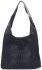 Kožené kabelka shopper bag Vera Pelle tmavo modrá A1