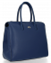 Kožené kabelka kufrík Vittoria Gotti tmavo modrá V2392