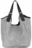 Kožené kabelka shopper bag Vittoria Gotti svetlo šedá V80050