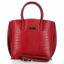 Kožené kabelka kufrík Vittoria Gotti červená V4382COCO