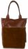 Kožené kabelka shopper bag Vittoria Gotti hnedá V270