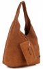 Kožené kabelka shopper bag Vittoria Gotti zrzavá V8802