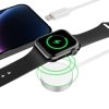 TECH-PROTECT ULTRABOOST 2IN1 MAGNETIC CHARGING KABEL  & LIGHTNING 150CM APPLE WATCH WHITE