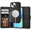 OTWIERANE KSIĄŻKOWE ETUI FUTERAŁ TECH-PROTECT  WALLET MAGSAFE IPHONE 13 BLACK