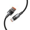 TECH-PROTECT ULTRABOOST TYPE-C KABEL  66W/6A 50CM GREY