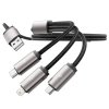 TECH-PROTECT ULTRABOOST 3IN1 LIGHTNING & TYPE-C & MICRO-USB KABEL  3.5A 100CM GREY