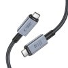 TECH-PROTECT ULTRABOOST MAX USB 4.0 8K 40GBPS TYPE-C KABEL  PD240W 100CM GREY