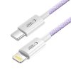 TECH-PROTECT ULTRABOOST LITE LIGHTNING KABEL  PD27W/3A 100CM MAUVE