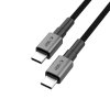TECH-PROTECT ULTRABOOST DNA TYPE-C KABEL  PD100W/5A 25CM IRON GREY