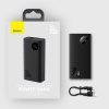 Baseus Adaman2 powerbank z wyświetlaczem cyfrowym 10000mAh 30W 2 x USB / 1x USB Typ C Overseas Edition PD QC SCP czarny (PPAD040