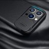Nillkin Qin Cloth Pro Case etui do iPhone 13 Pro osłona na aparat kabura pokrowiec obudowa z klapką szary