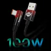 Baseus MVP 2 Elbow kątowy kabel przewód Power Delivery z bocznym wtykiem USB / USB Typ C 1m 100W 5A niebieski (CAVP000421)
